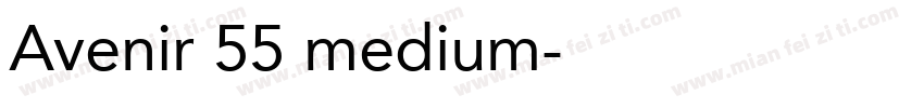 Avenir 55 medium字体转换